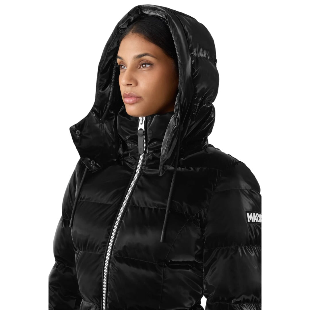 MACKAGE MADALYN-GLO HIGH-GLOSS DOWN JACKET| BLACK