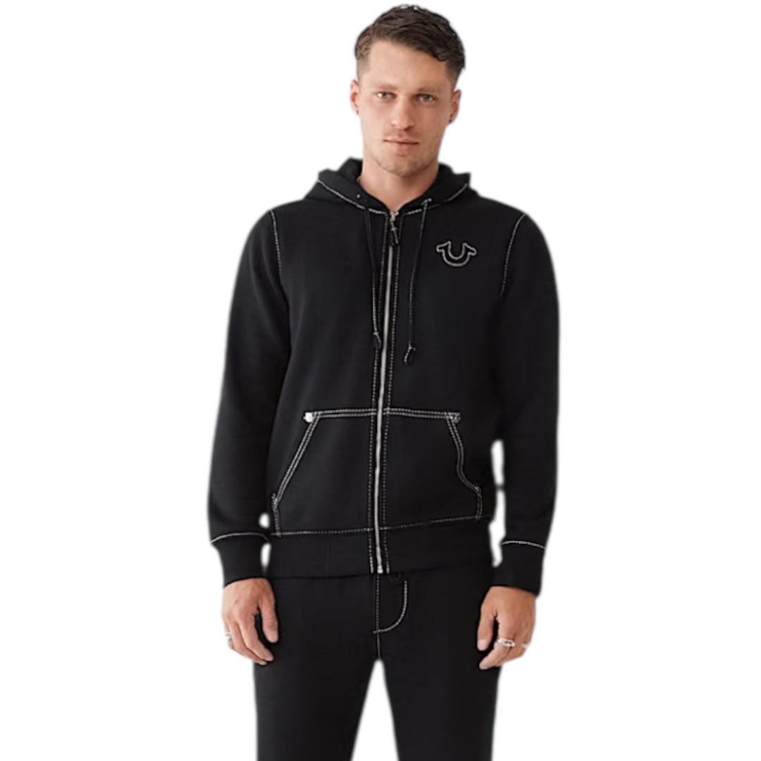 TRUE RELIGION BIG T ZIP HOODIE 105753