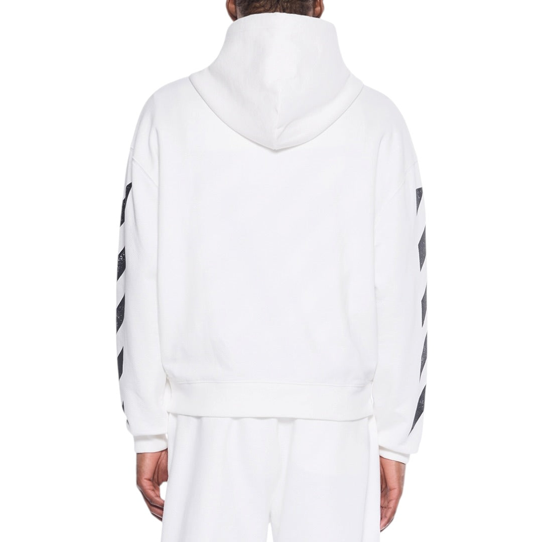 L/AB Off-White 'Core Diagonal' ZIP HOODIE (WHITE)