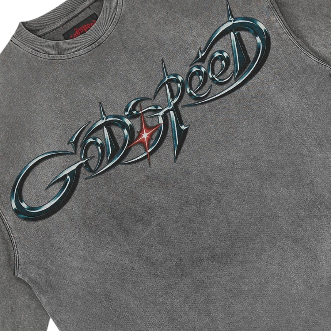 GODSPEED 'NEW AGE RELOADED' LS T-SHIRT(GREY WASH)