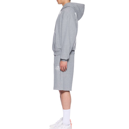 L/AB Off-White 'Core Diagonal' HOODIE (HEATHER GREY)