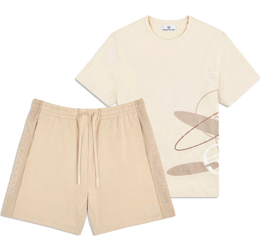 SERGIO TACCHINI STS25M51150 SERGIO CIRO T SHIRT AND SHORT SET FOG