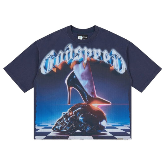 GODSPEED 'H.O.H' T SHIRT (NAVY)