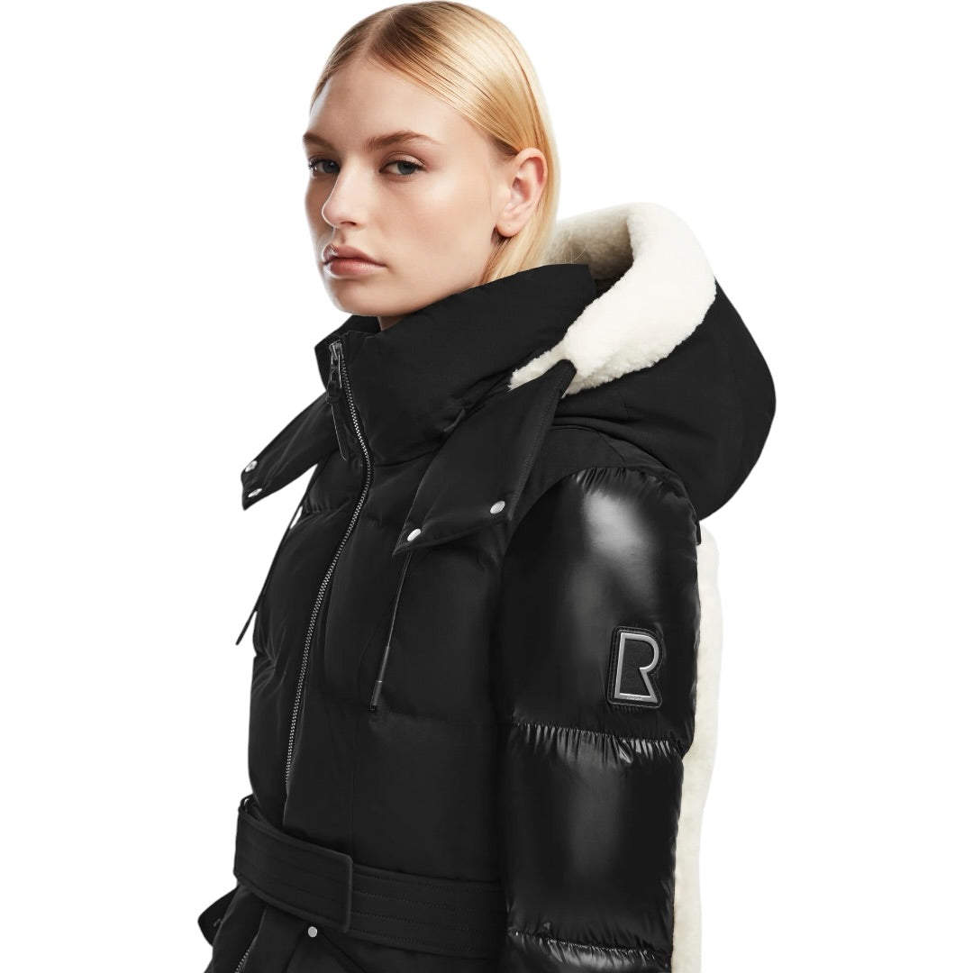 RUDSAK Audrey Short Down Puffer| BLACK/WHITE
