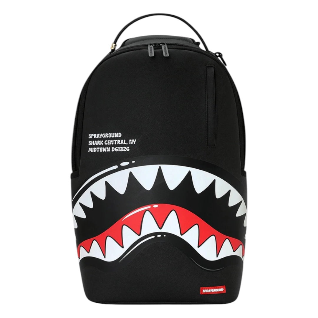 SPRAYGROUND SHARK CENTRAL BUBBLY BLACK BACKPACK