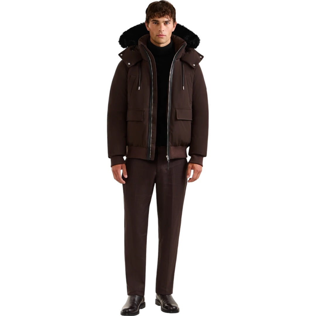 RUDSAK Jerome Down Bomber with Removable Fur| ESPRESSO