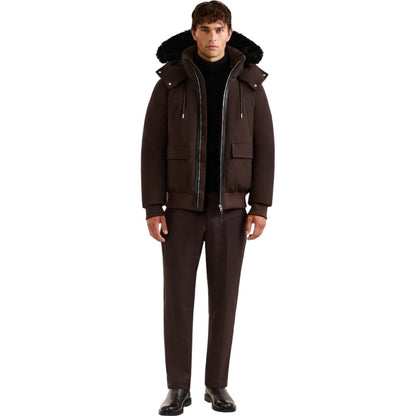 RUDSAK Jerome Down Bomber with Removable Fur| ESPRESSO