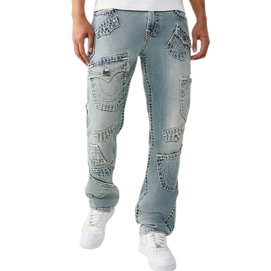 TRUE RELGION RICKY SUPER T MULTI-POCKET STRAIGHT JEAN
