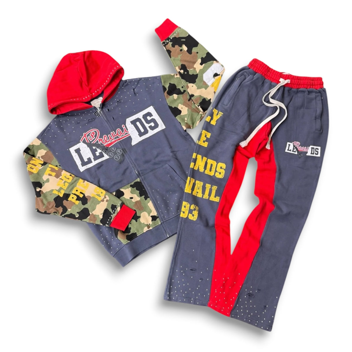 LEGENDS PREVAIL 'HALF CAMO' SWEATSUIT (MULTI)