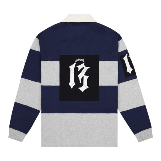 GODSPEED 'FIELD RUGBY' SHIRT(NAVY/HEATHER)