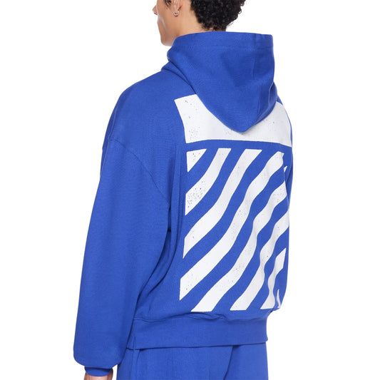 L/AB Off-White 'Core Diagonal' HOODIE (COBALT BLUE)
