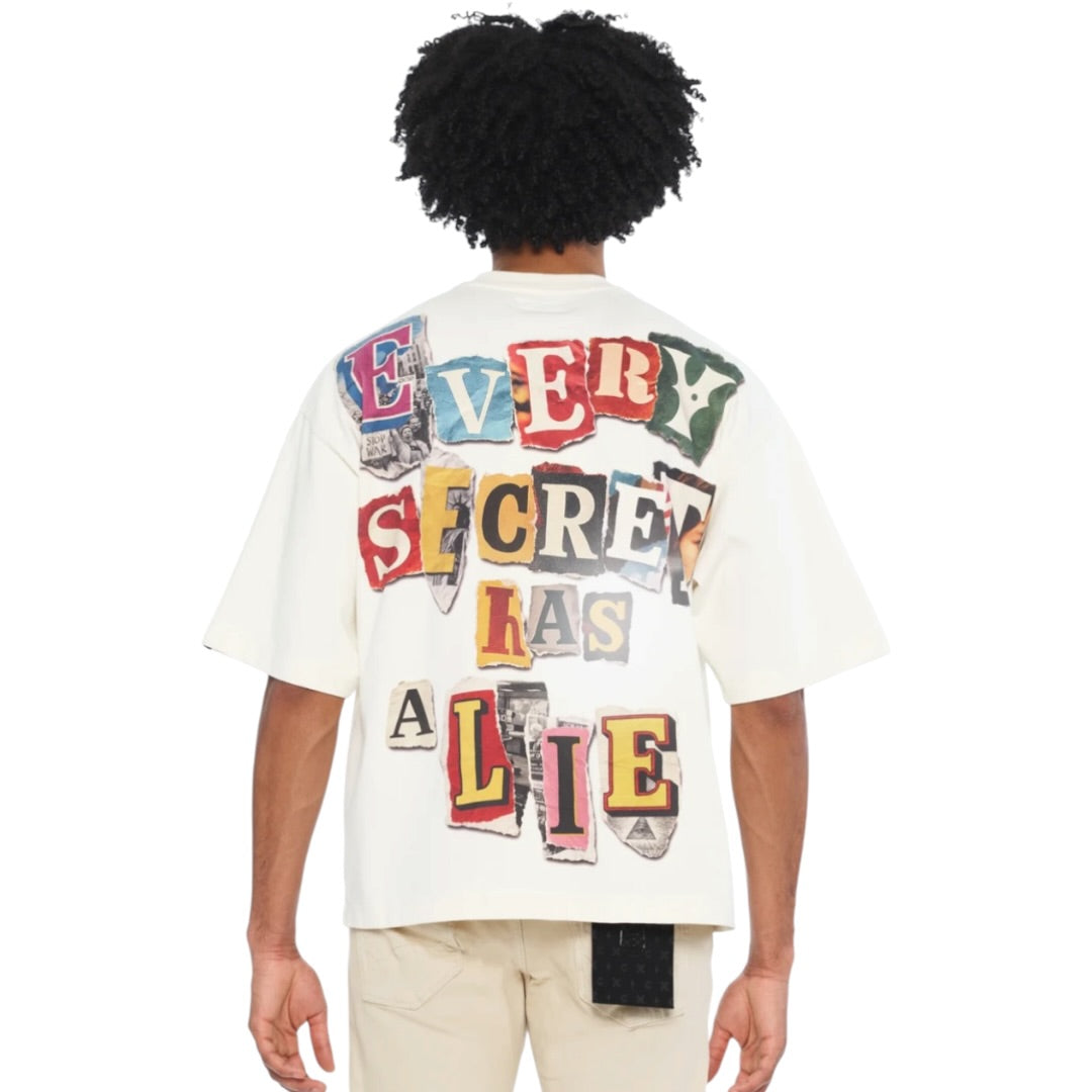 CULT OVERSIZED 'EVERY SECRET HAS A LIE' T SHIRT