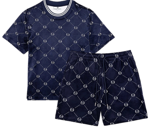 SERGIO TACCHINI  STS25M51180 SERGIO COSIMO TEE  AND SHORS SET MARITIME