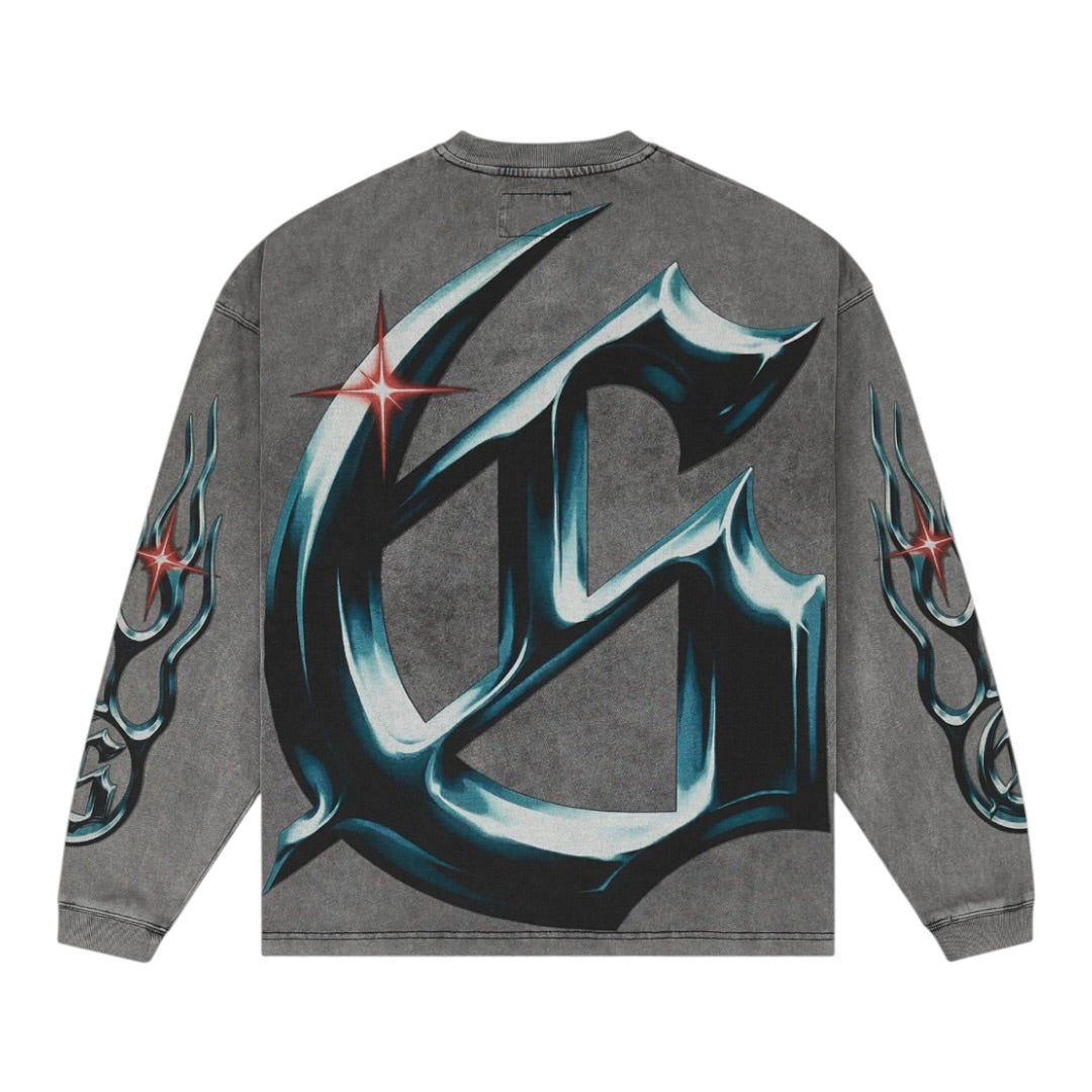 GODSPEED 'NEW AGE RELOADED' LS T-SHIRT(GREY WASH)