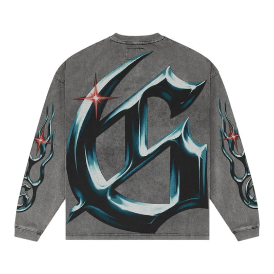 GODSPEED 'NEW AGE RELOADED' LS T-SHIRT(GREY WASH)