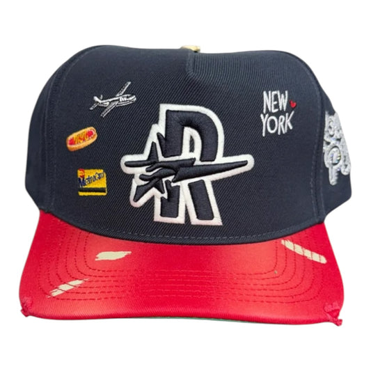 RoughPlay 'NYC' SNAPBACK (NAVY/RED)