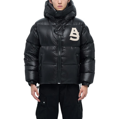 ALPHASTYLE 'KUDU' DOUBLE HOOD JACKET| BLACK/GREY