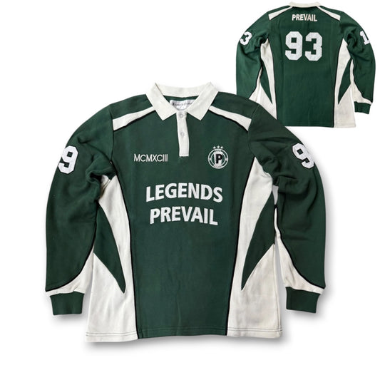 LEGENDS PREVAIL 'HEAVY RUGBY' POLO (GREEN)