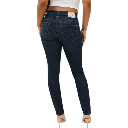 TRUE RELIGION JENNIE MID RISE CURVY SKINNY WOMEN JEANS