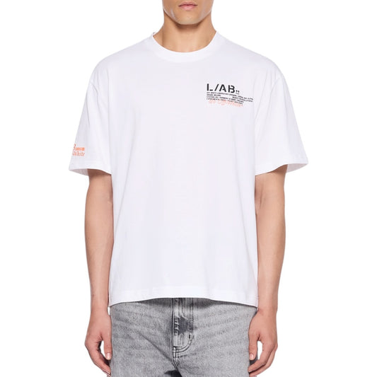 L/AB Off-White 'Off Active Duct Tape' T SHIRT (WHITE)