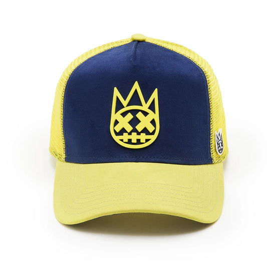 CULT MIDNIGHT BLUE LOGO MESH BACK TRUCKER HAT "SHIMUCHAN" 625BC-CH63A