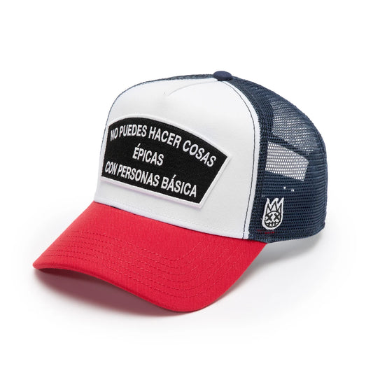 CULT LOGO MESH BACK TRUCKER HAT "SPANISH EPIC SHIT"