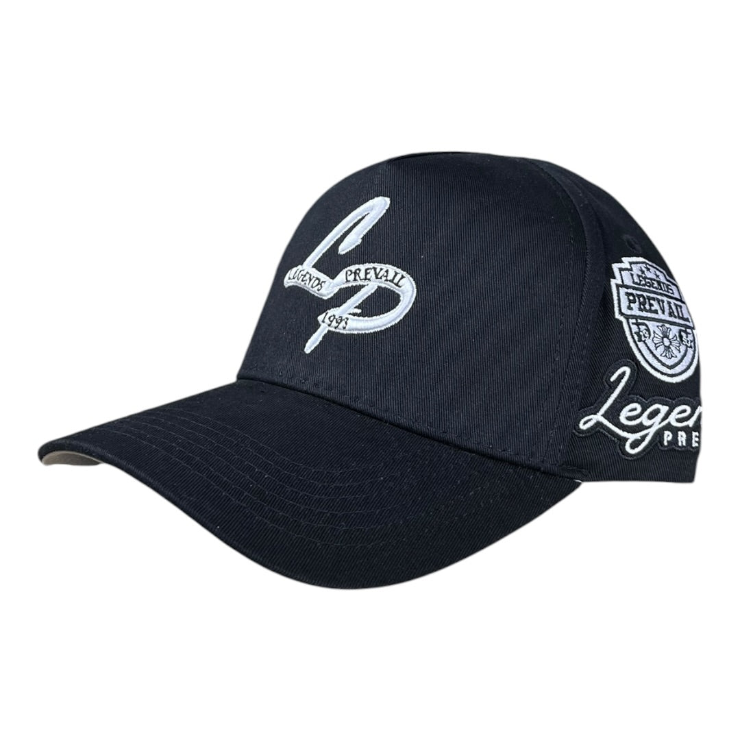 LEGENDS PREVAIL 'LP' HAT(BLACK/WHITE)