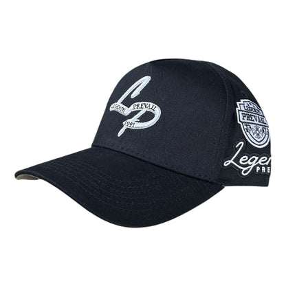 LEGENDS PREVAIL 'LP' HAT(BLACK/WHITE)