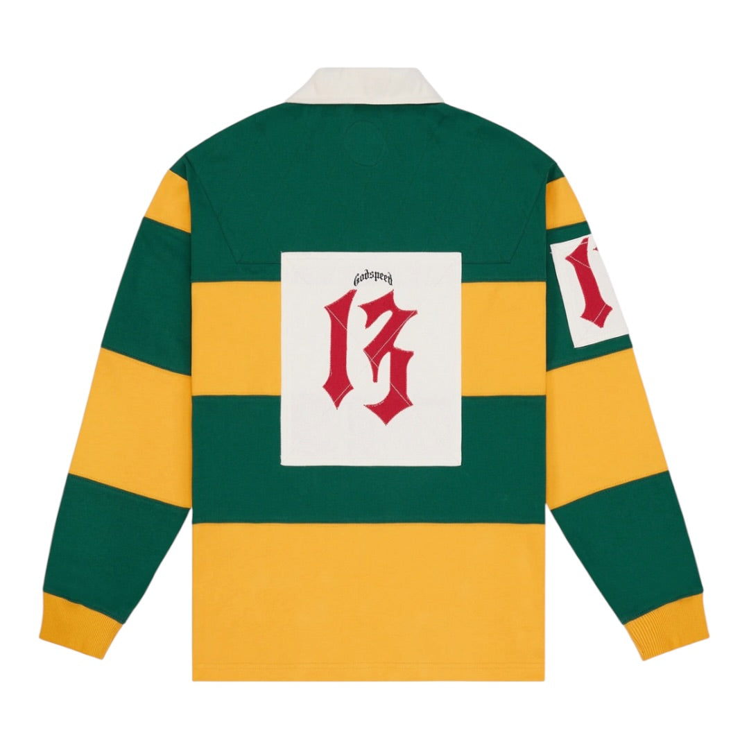 GODSPEED 'FIELD RUGBY' SHIRT(GREEN/YELLOW)