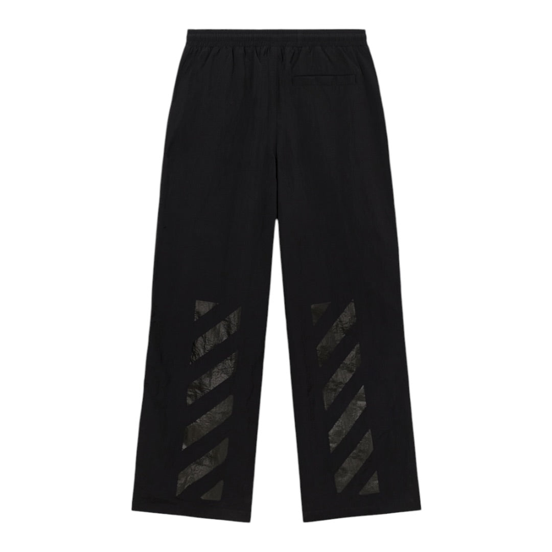 L/AB Off-White 'DIAGONAL' TRACK PANTS (BLACK)