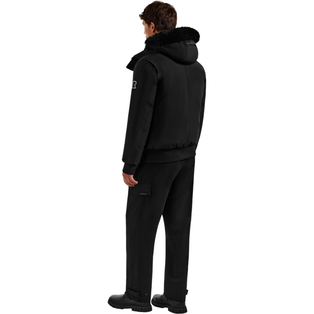 RUDSAK Rocky Down Bomber with Fur| BLACK