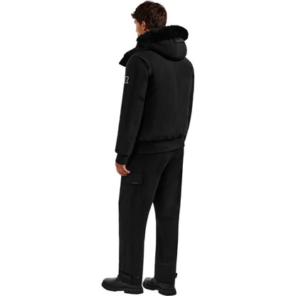 RUDSAK Rocky Down Bomber with Fur| BLACK