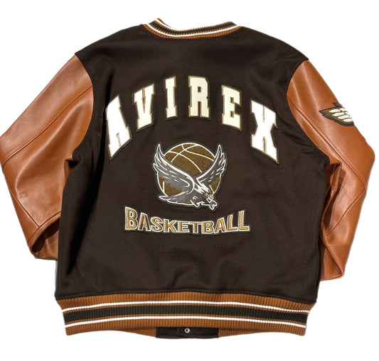 AVIREX TEAM EAGLE WOOL LEATHER VARSITY (AVF222O13) CHOCOLATE/CHOCOLAT