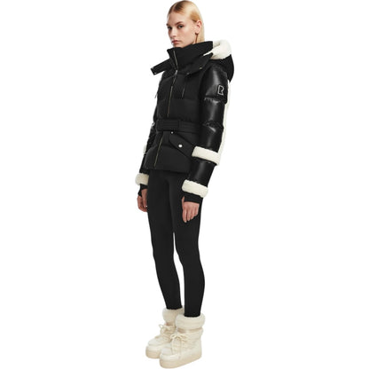 RUDSAK Audrey Short Down Puffer| BLACK/WHITE