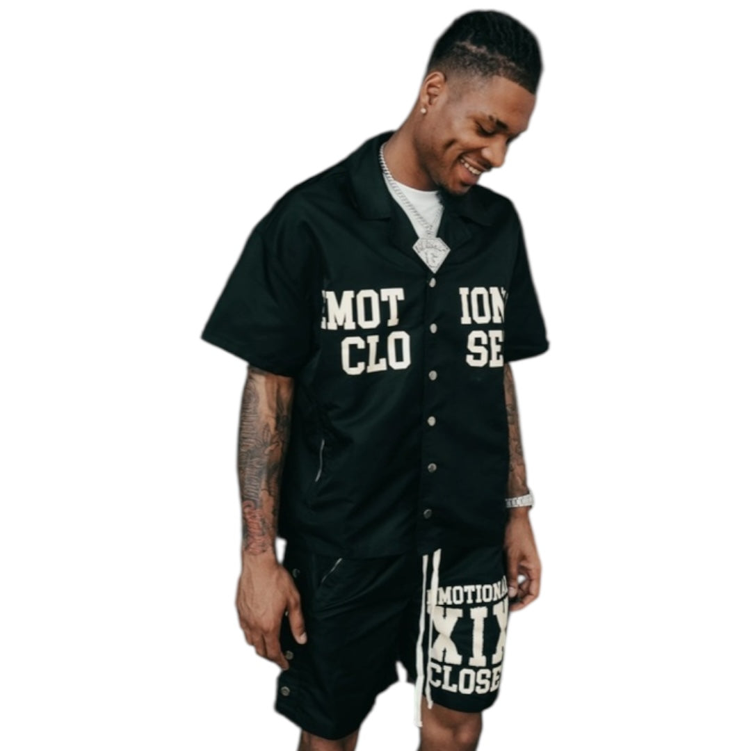 MIXED EMOTION 'BACKYARD' NYLON SHORT SET