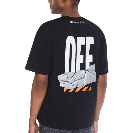 L/AB Off-White 'Off Active Duct Tape' T SHIRT (BLACK)