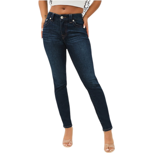 TRUE RELIGION JENNIE MID RISE CURVY SKINNY WOMEN JEANS