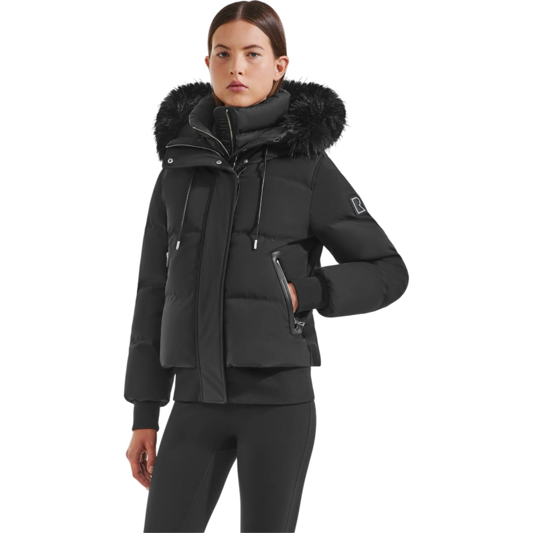 RUDSAK Cieyna Quilted Down Bomber Jacket| BLACK