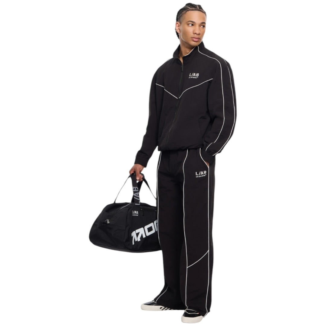 L/AB Off-White 'DIAGONAL' TRACK PANTS (BLACK)