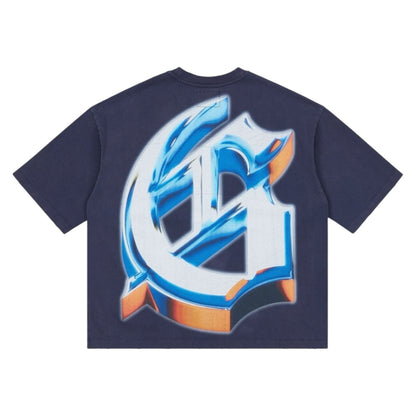 GODSPEED 'H.O.H' T SHIRT (NAVY)