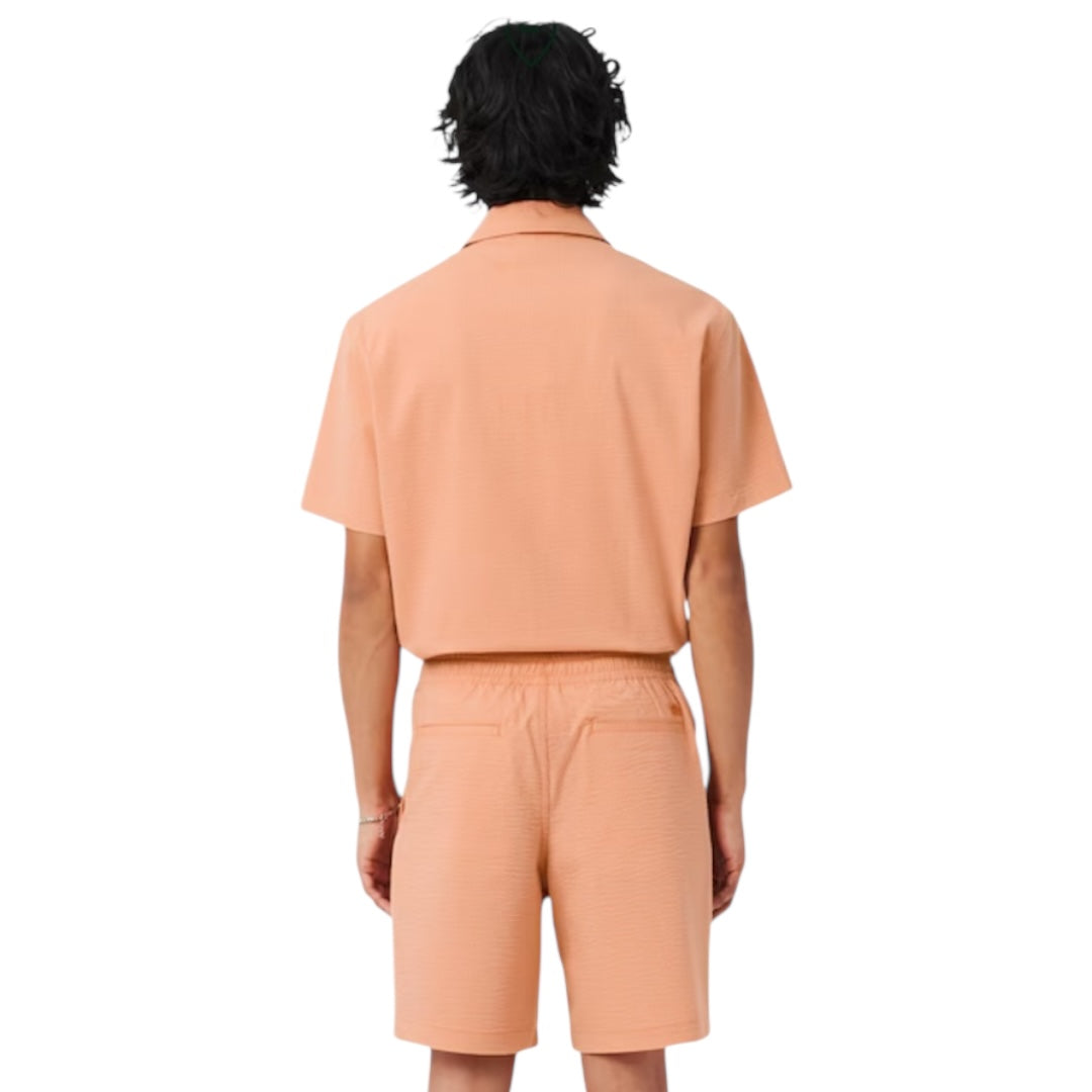 LACOSTE COTTON SEERSUCKER SHORTS