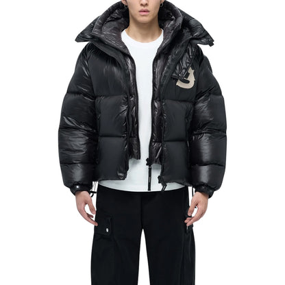 ALPHASTYLE 'KUDU' DOUBLE HOOD JACKET| BLACK/GREY