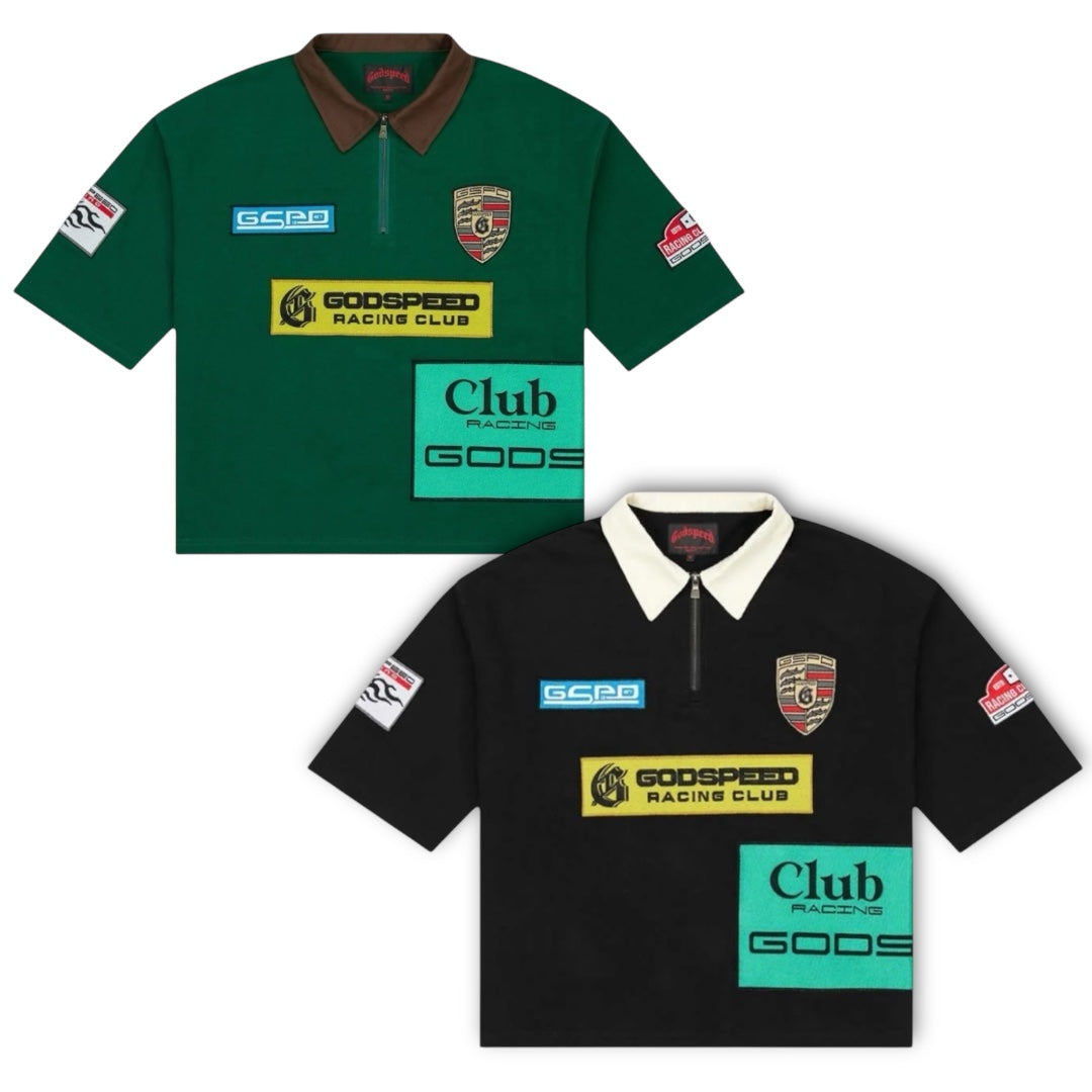 GODSPEED 'GRC' QUARTER ZIP SHORT SLEEVE POLO