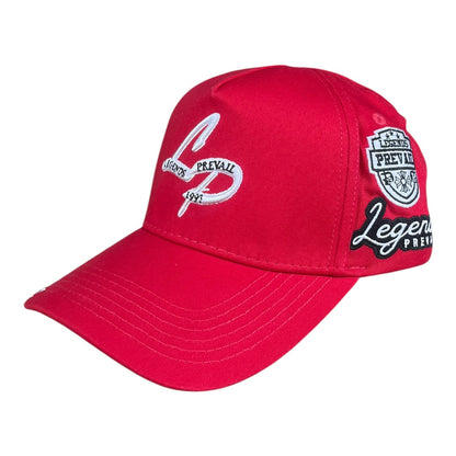 LEGENDS PREVAIL 'LP' HAT(RED)