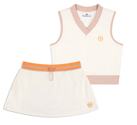 SERGIO TACCHINI WOMANS  STS25W51217 SERGIO AIDA TANK GARDENIA SKIRT SET