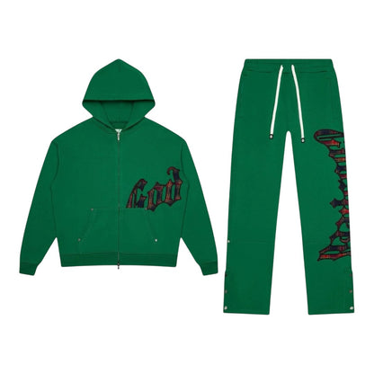 GODSPEED 'OG LOGO' SWEATSUIT (GREEN PLAID)