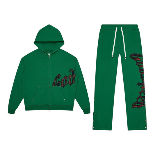 GODSPEED 'OG LOGO' SWEATSUIT (GREEN PLAID)