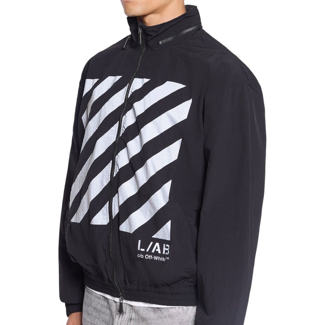 L/AB Off-White 'DIAGONAL REFLECTIVE' WINDBREAKER JACKET