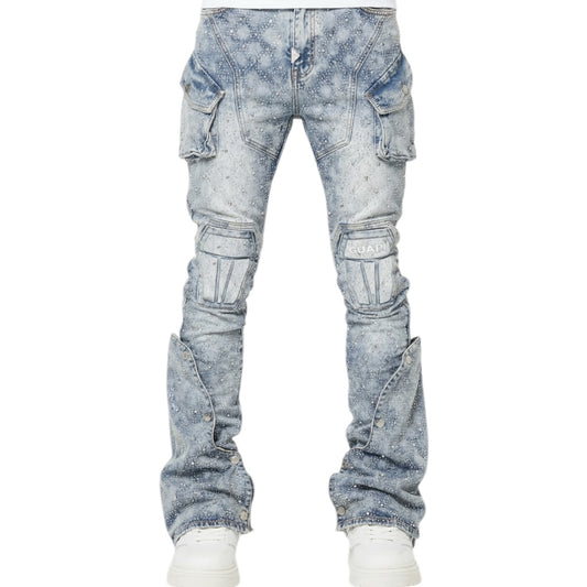 GUAPI COFFIN ARC EMBELLISHED DENIM