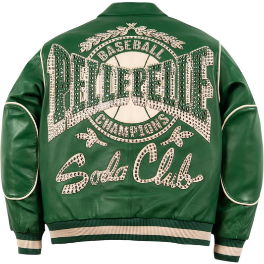 PELLE PELLE 'CHAMPIONS' LEATHER JACKET(GREEN)